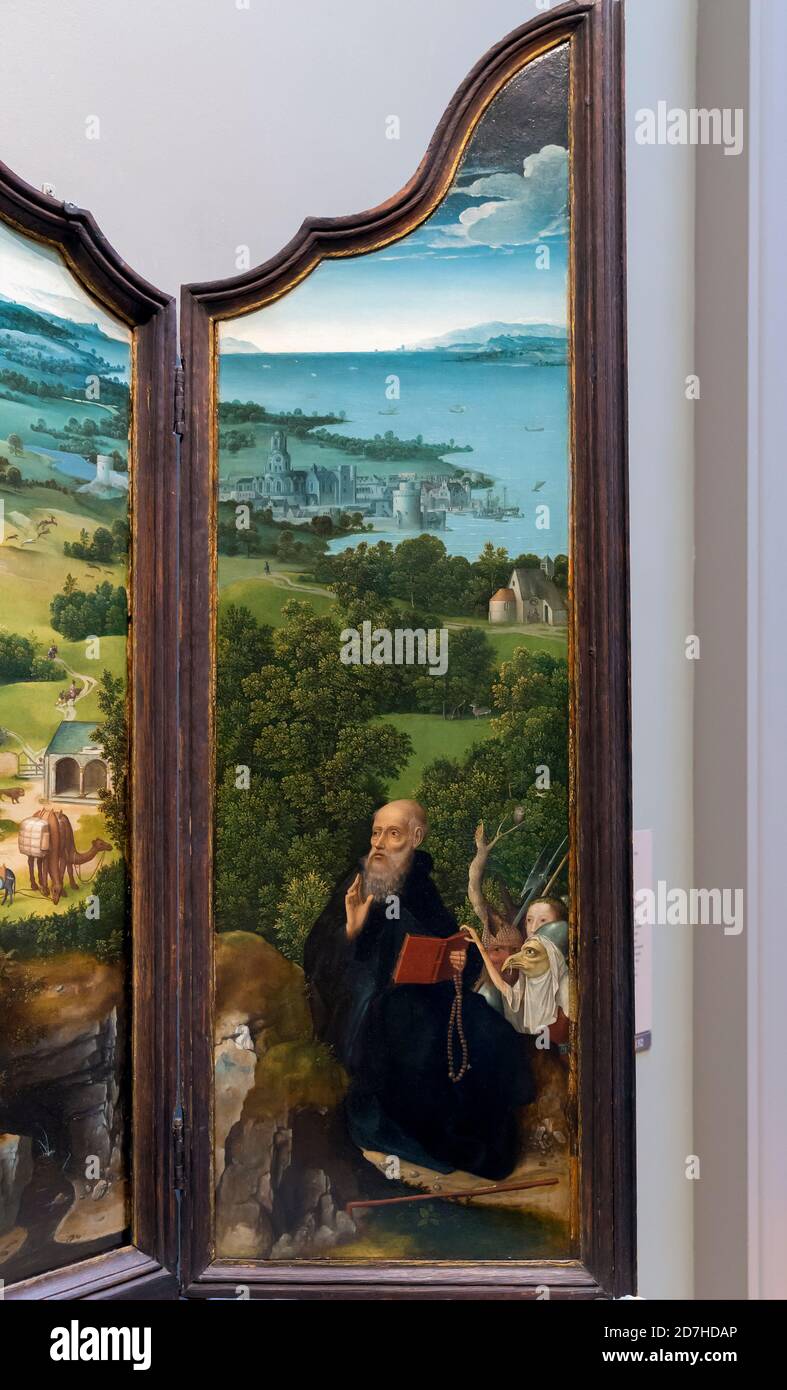 The Penitence of Saint Jerome, Joachim Patinir, circa 15121515, detail