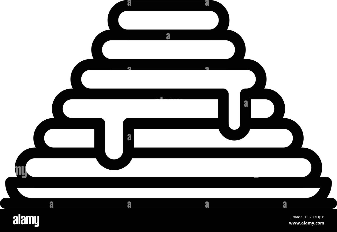 Dessert cake icon. Outline dessert cake vector icon for web design ...