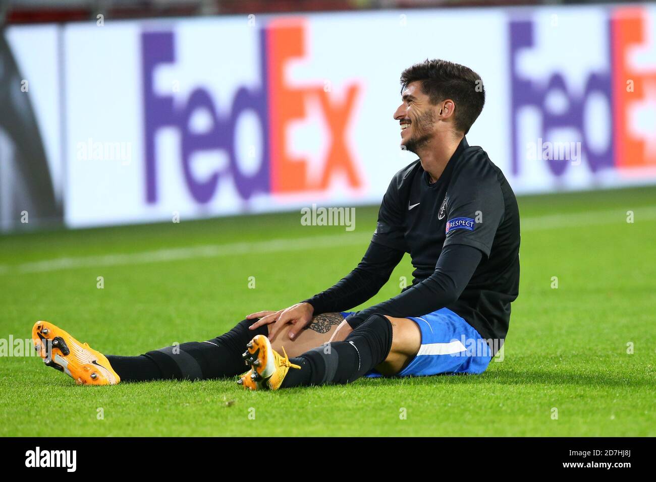 EINDHOVEN, Netherlands - OCTOBER 22: Carlos Neva of Granada during the UEFA  Europa League match between PSV and Granada at Phillips Stadium on October  22, 2020 in Eindhoven, The Netherlands (Photo by