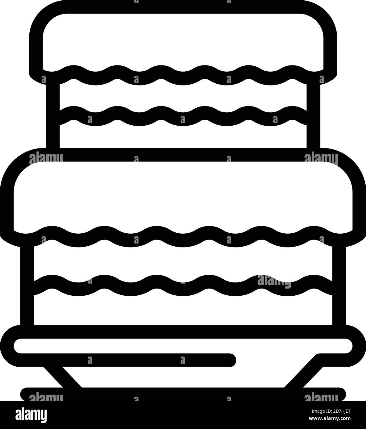 Berry cake icon. Outline berry cake vector icon for web design isolated ...