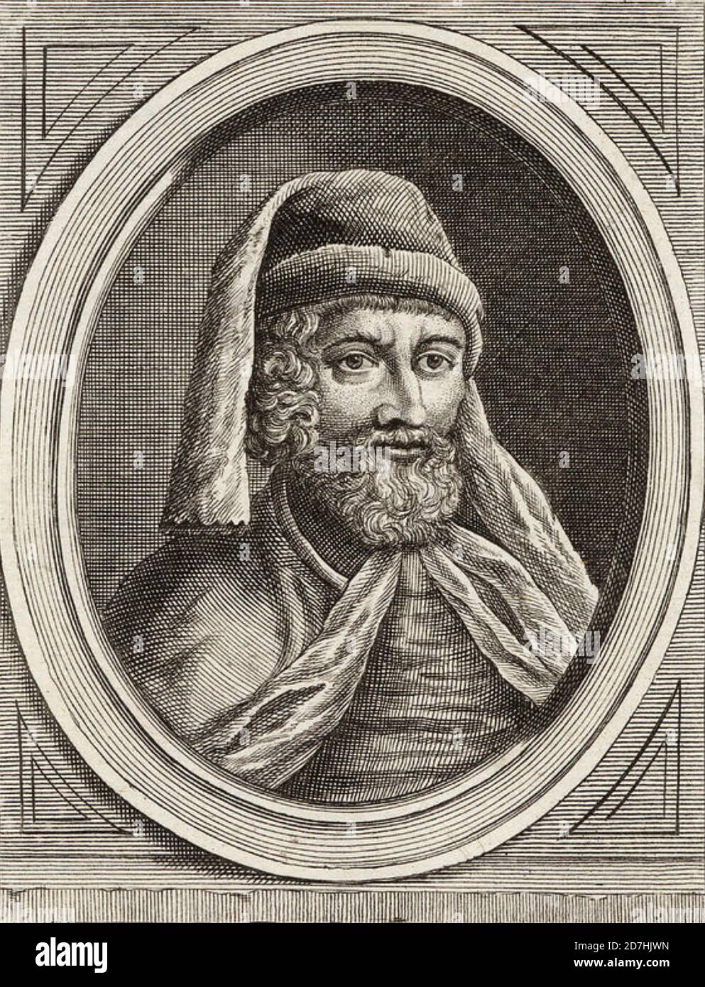 WILLIAM CAXTON (c 1422-c 1491) English merchant who introduced the printing press to England Stock Photo