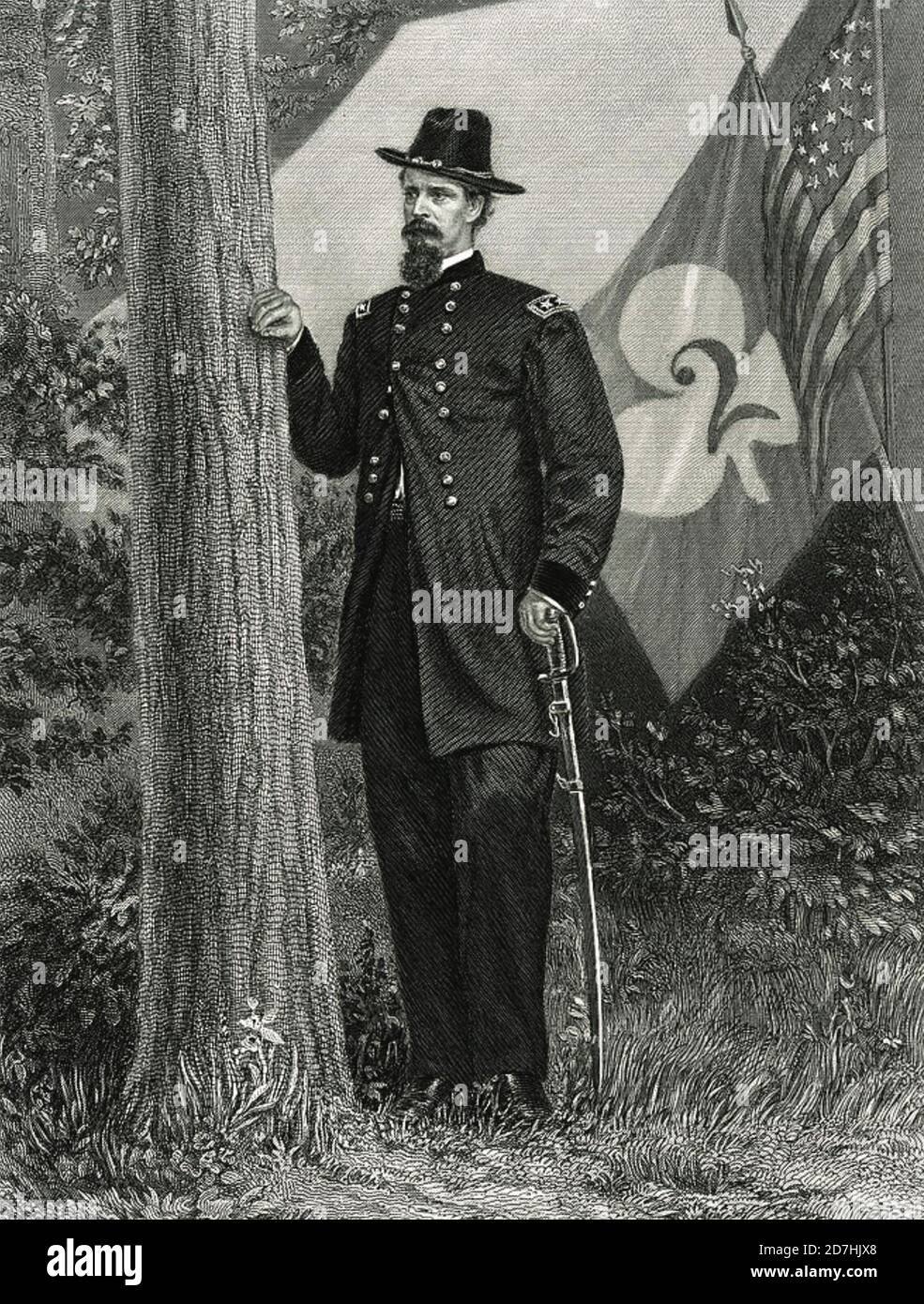 WINFIELD SCOTT HANCOCK (1824-1886) US Army officer Stock Photo