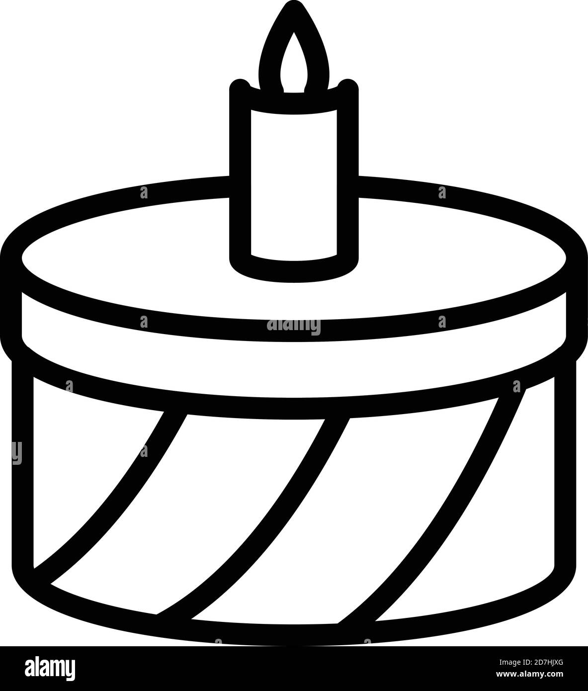 Kid cake icon. Outline kid cake vector icon for web design isolated on ...