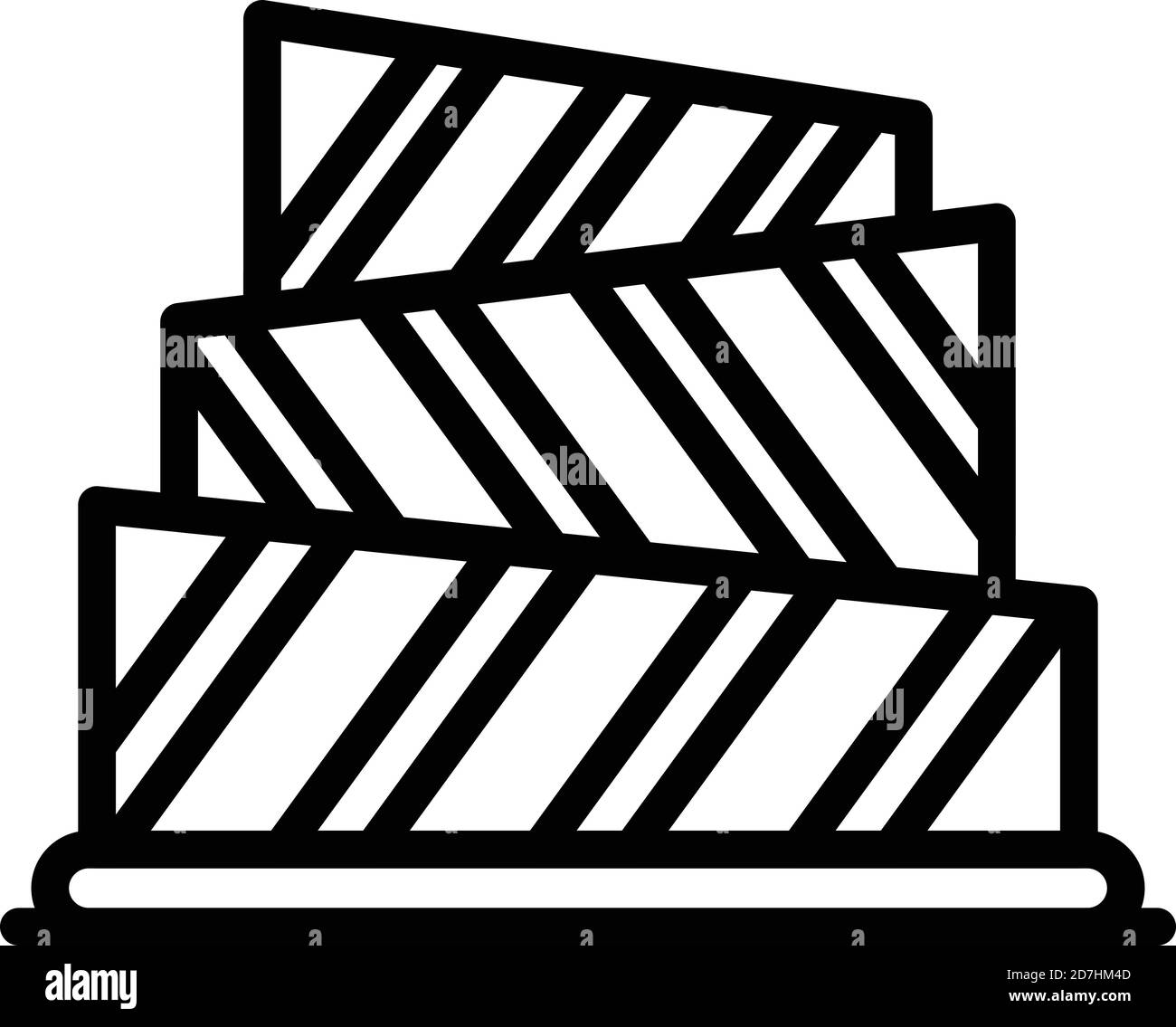 Abstract cake icon. Outline abstract cake vector icon for web design ...