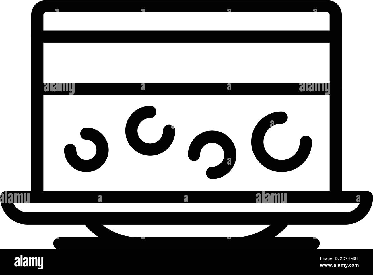 Party cake icon. Outline party cake vector icon for web design isolated ...