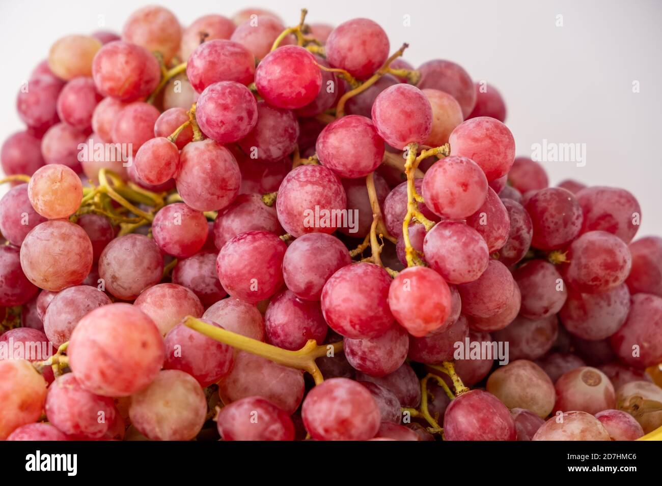 Healthy fruits Red wine grapes background. Red Grape in a supermarket
