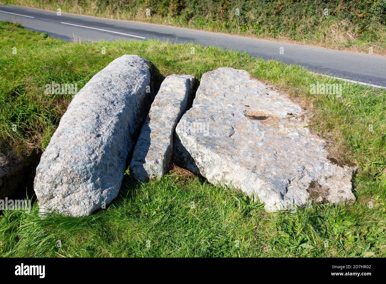 An ancient burial chamber near Lamorna, Cornwall, UK Stock Photo Alamy
