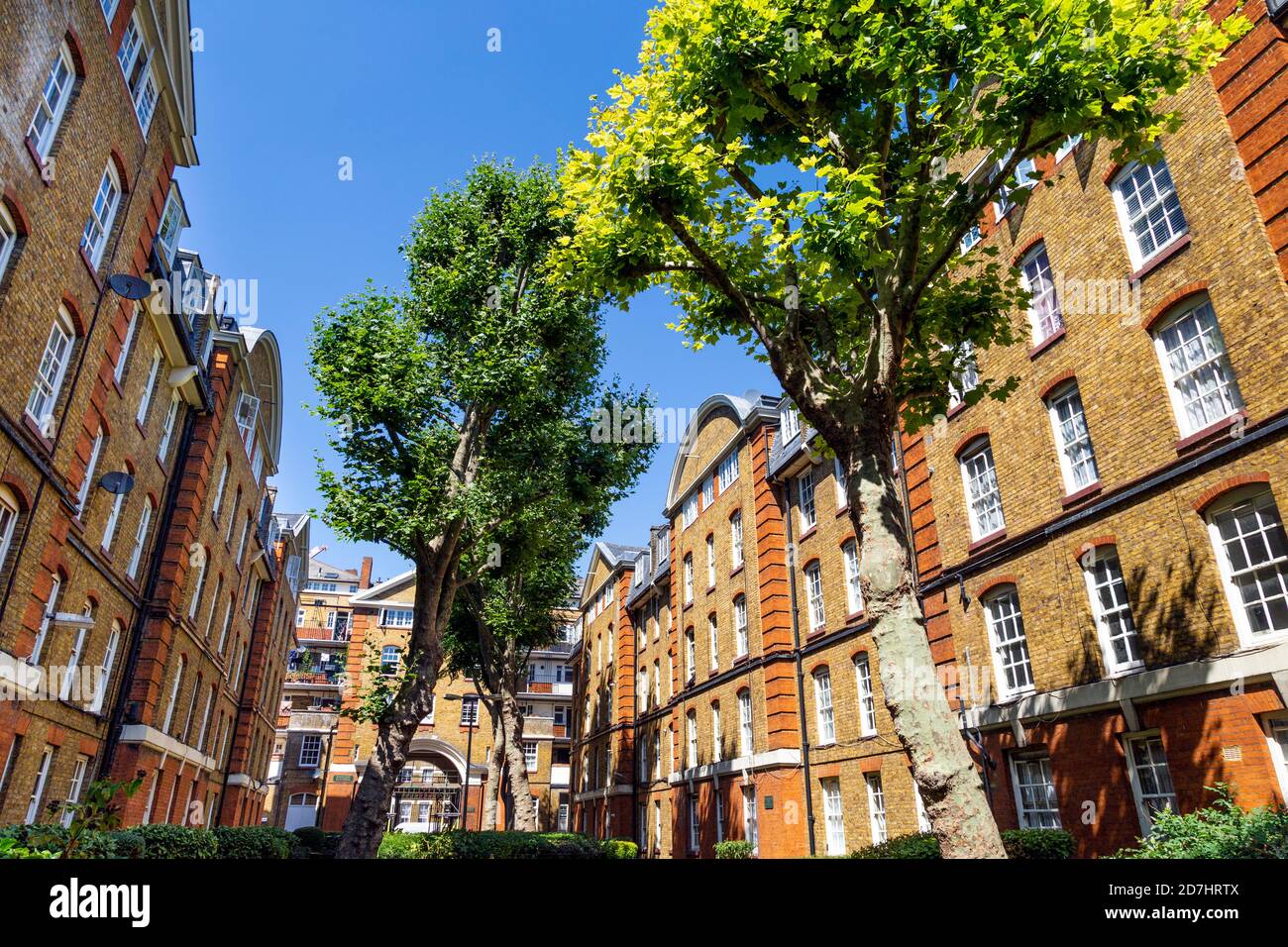 Edwardian style Bourne Estate in Clerkenwell, London, UK Stock Photo