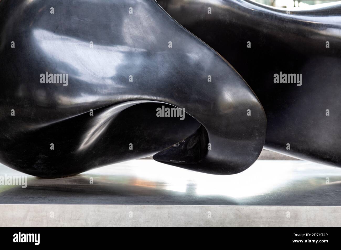 Close-up of 'Sacrificial Anode' sculpture by Eilis O’Connell in Montgomery Square, London, UK Stock Photo