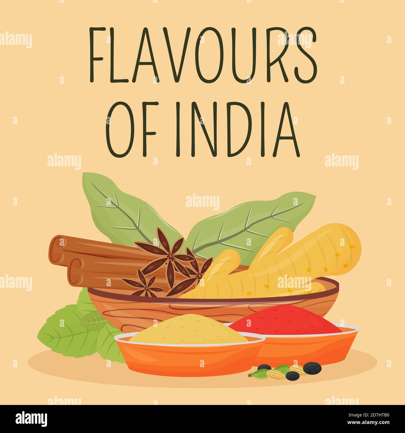 Download Indian Spices Social Media Post Mockup Stock Vector Image Art Alamy
