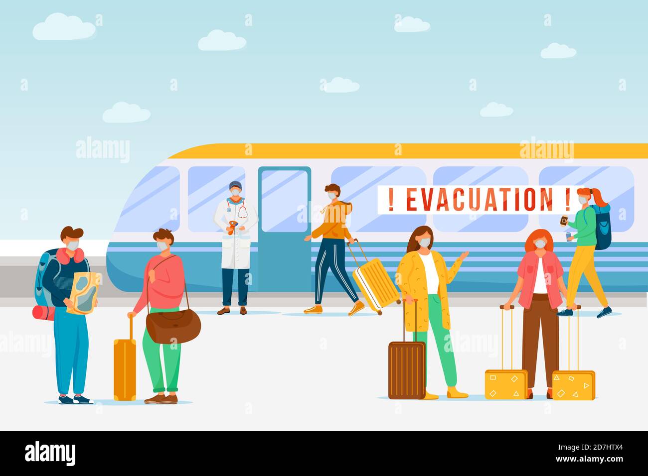 Emergency evacuation bus hi-res stock photography and images - Alamy