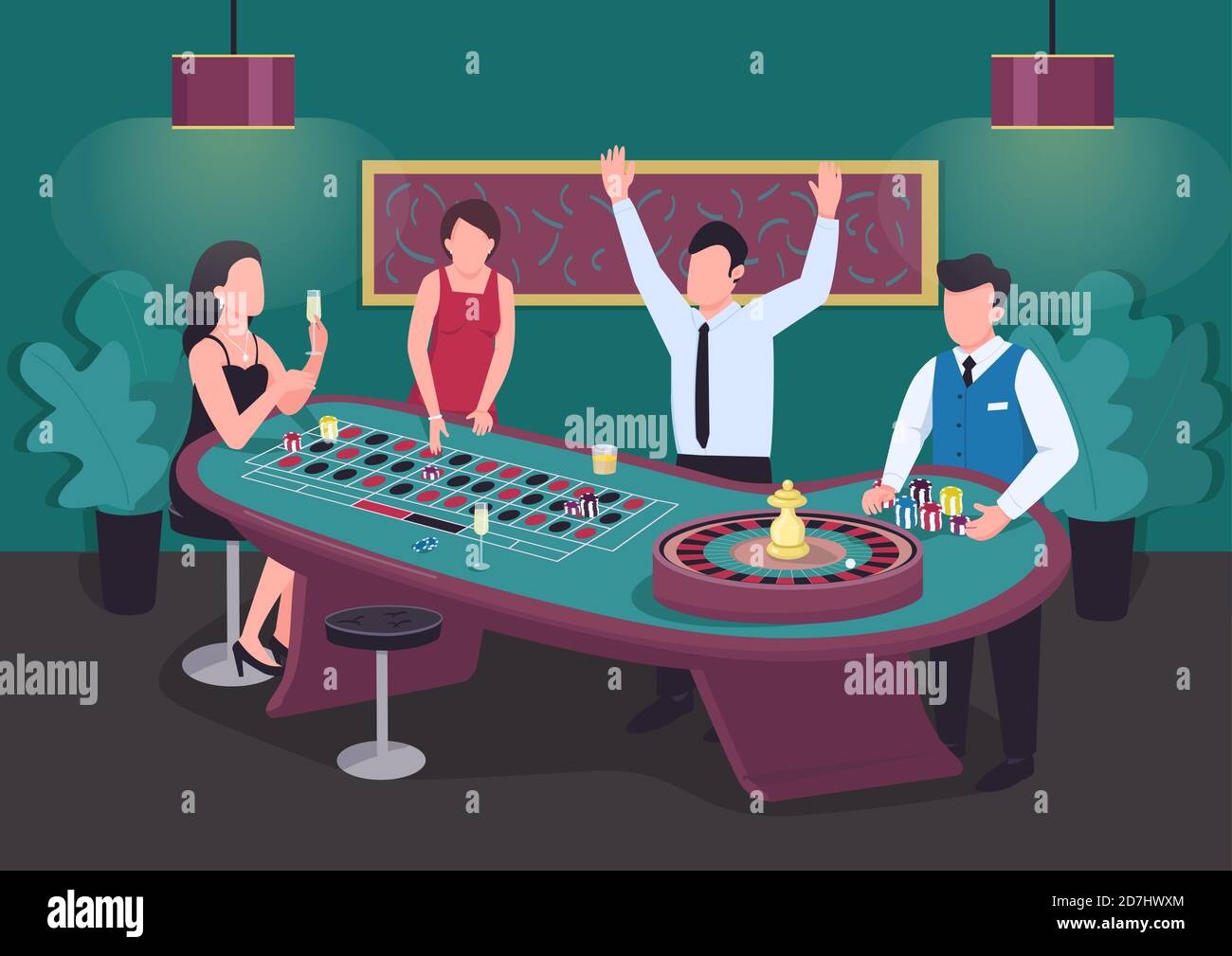 Bingo room Stock Vector Images - Alamy