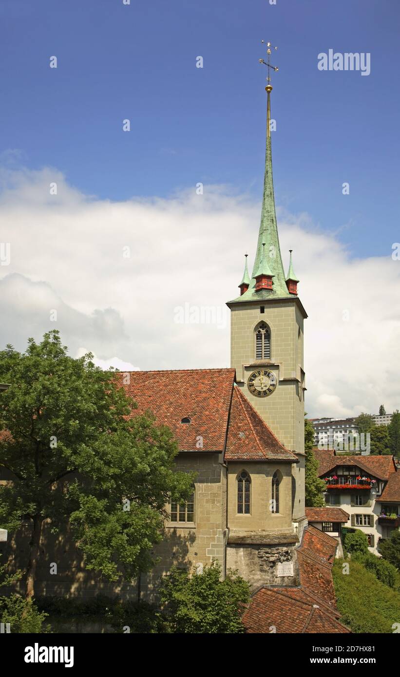 Reformed Nydeggkirche church in Bern. Switzerland Stock Photo