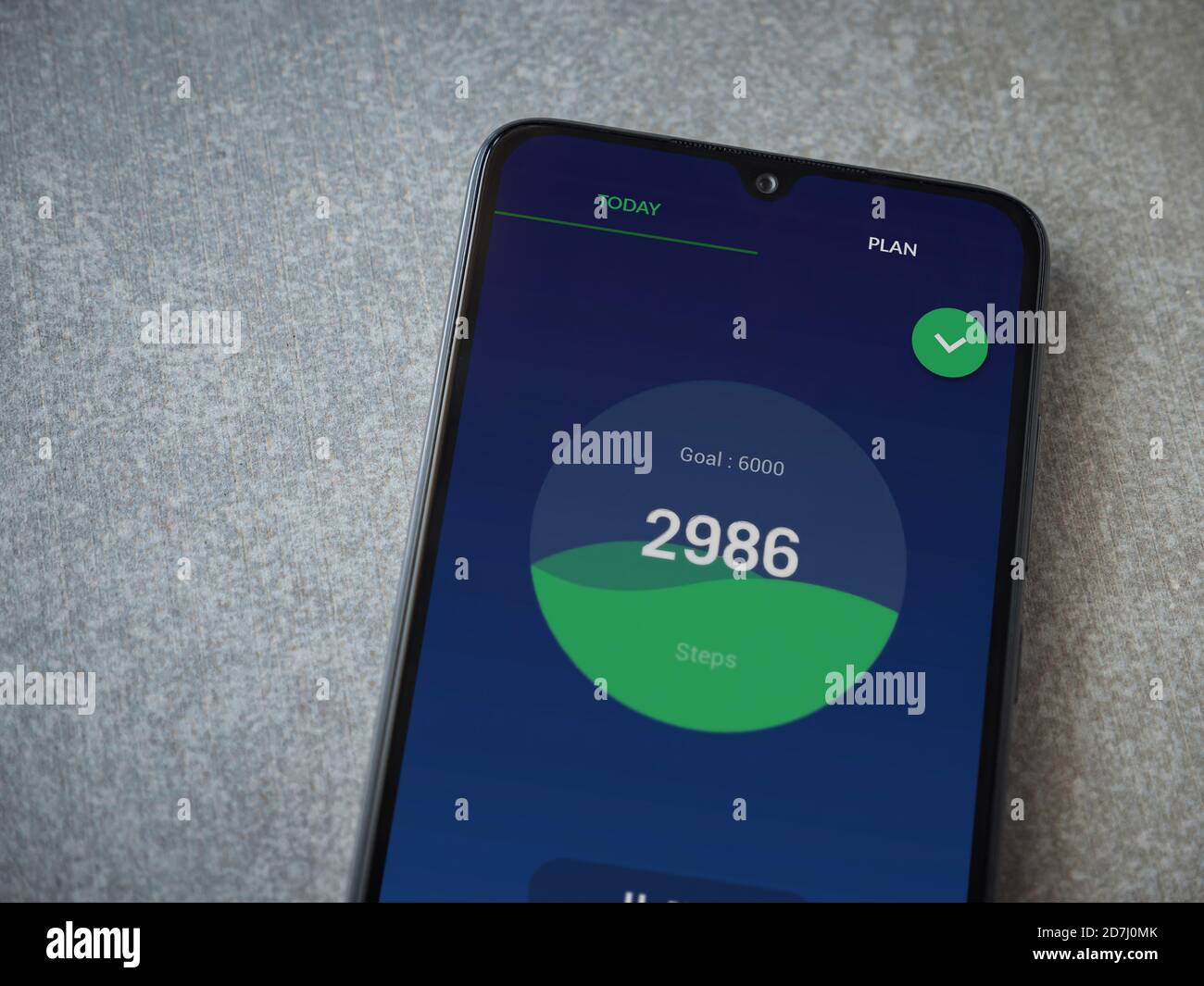 Lod, Israel July 8, 2020 Leap Fitness Step Counterapp launch screen