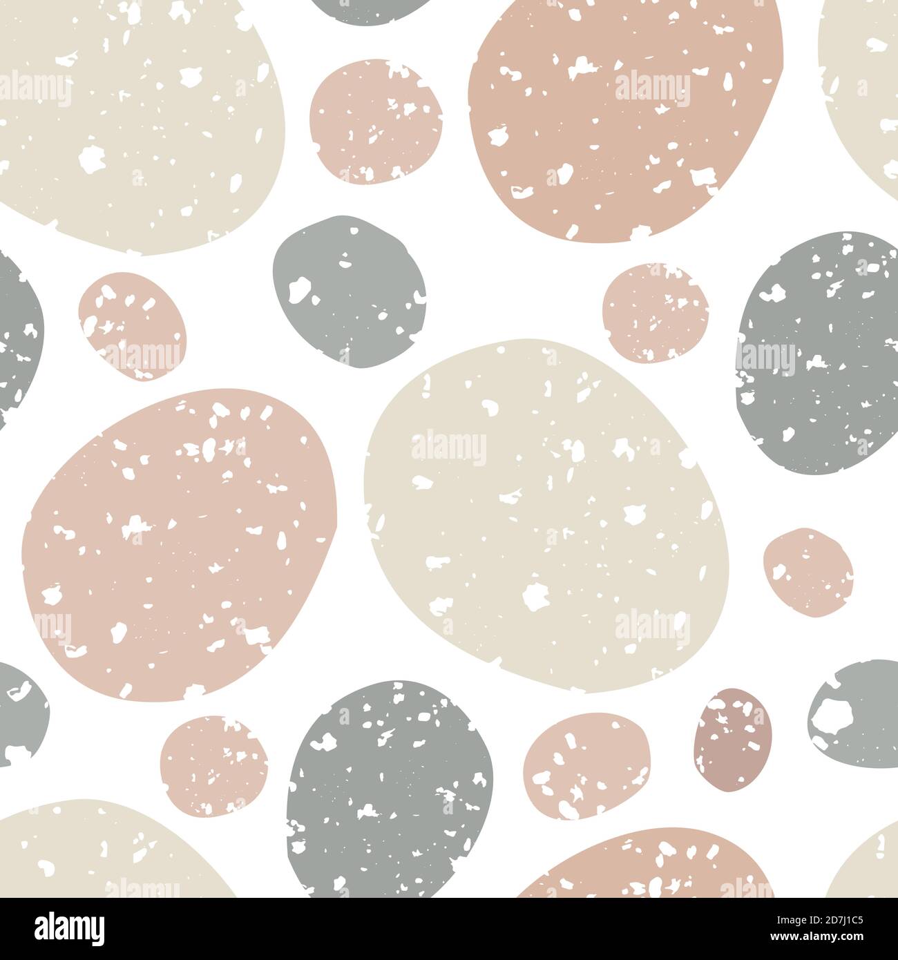 Vector abstract grunge textured pebble seamless pattern background ...