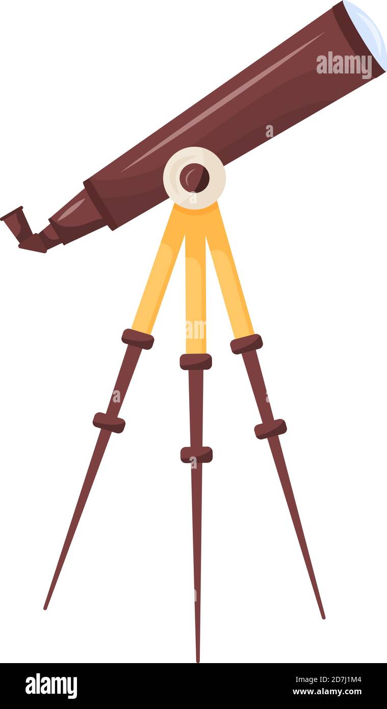 Telescope cartoon vector illustration Stock Vector Image & Art Alamy
