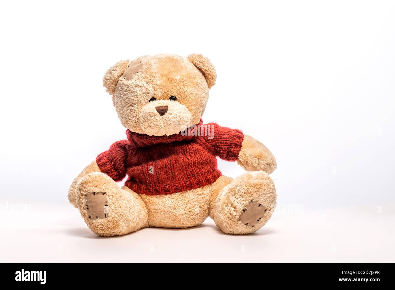 Toy bear isolated on white background, soft fluffy toy Stock Photo - Alamy