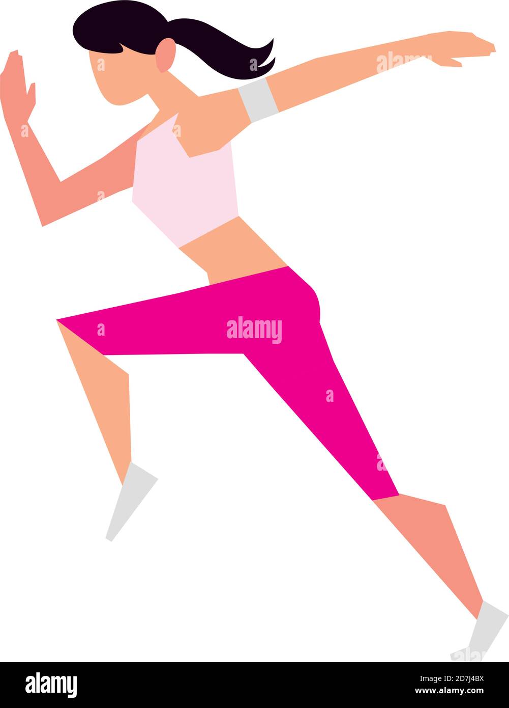 sport woman running activity sport lifestyle outdoor vector ...