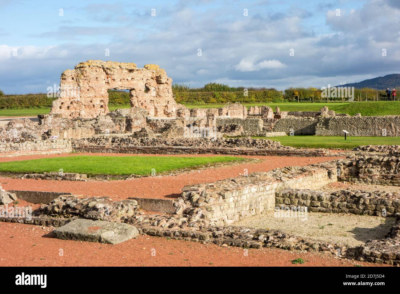 Roman remains of Wroxeter, Viroconium Cornoviorum, the fourth largest city in Roman Britain, situated just outside Shrewsbury in Shropshire England Stock Photo