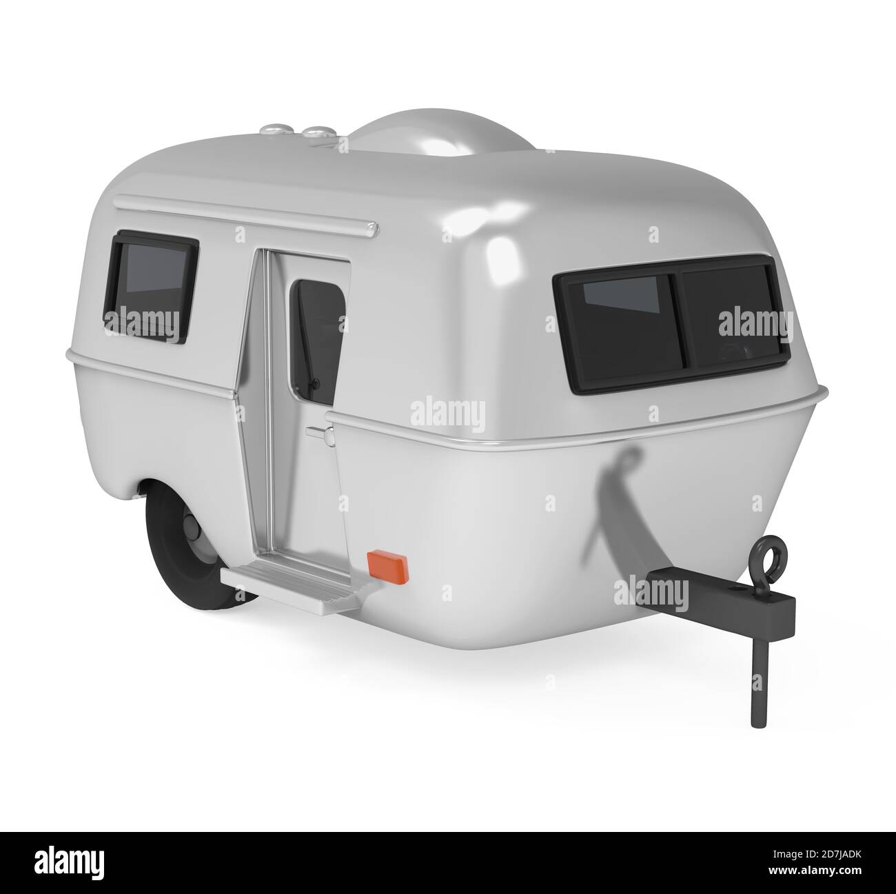Vintage Camper Trailer Isolated Stock Photo - Alamy