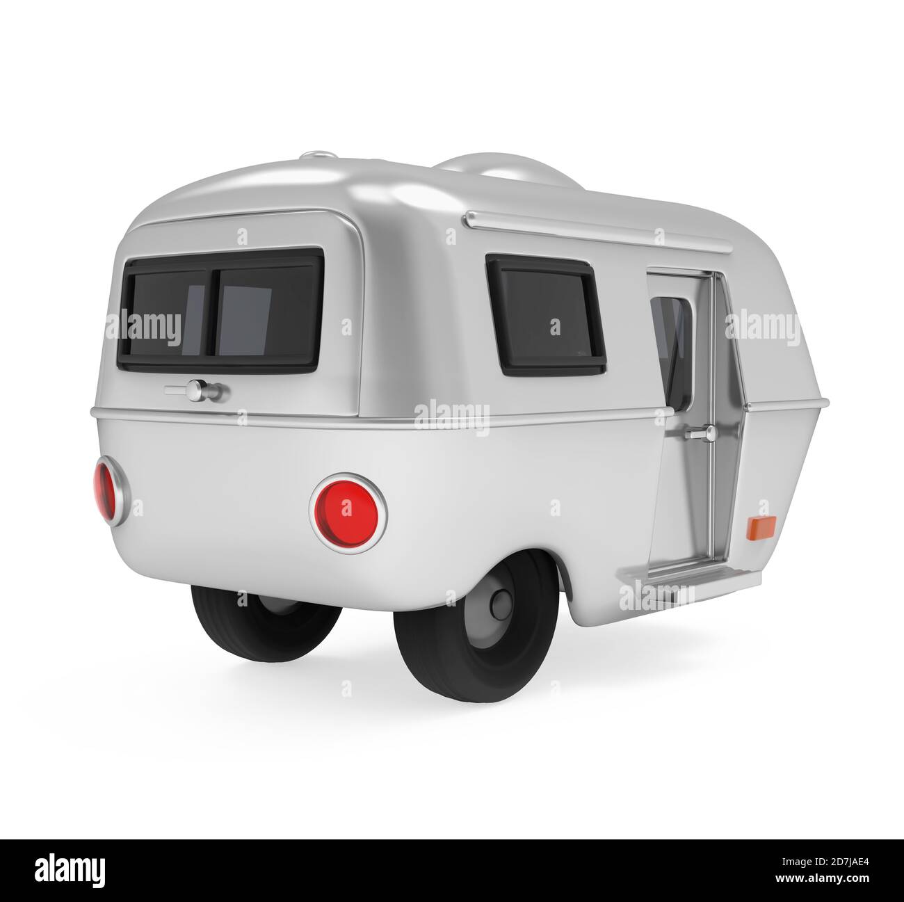 Vintage Camper Trailer Isolated Stock Photo - Alamy