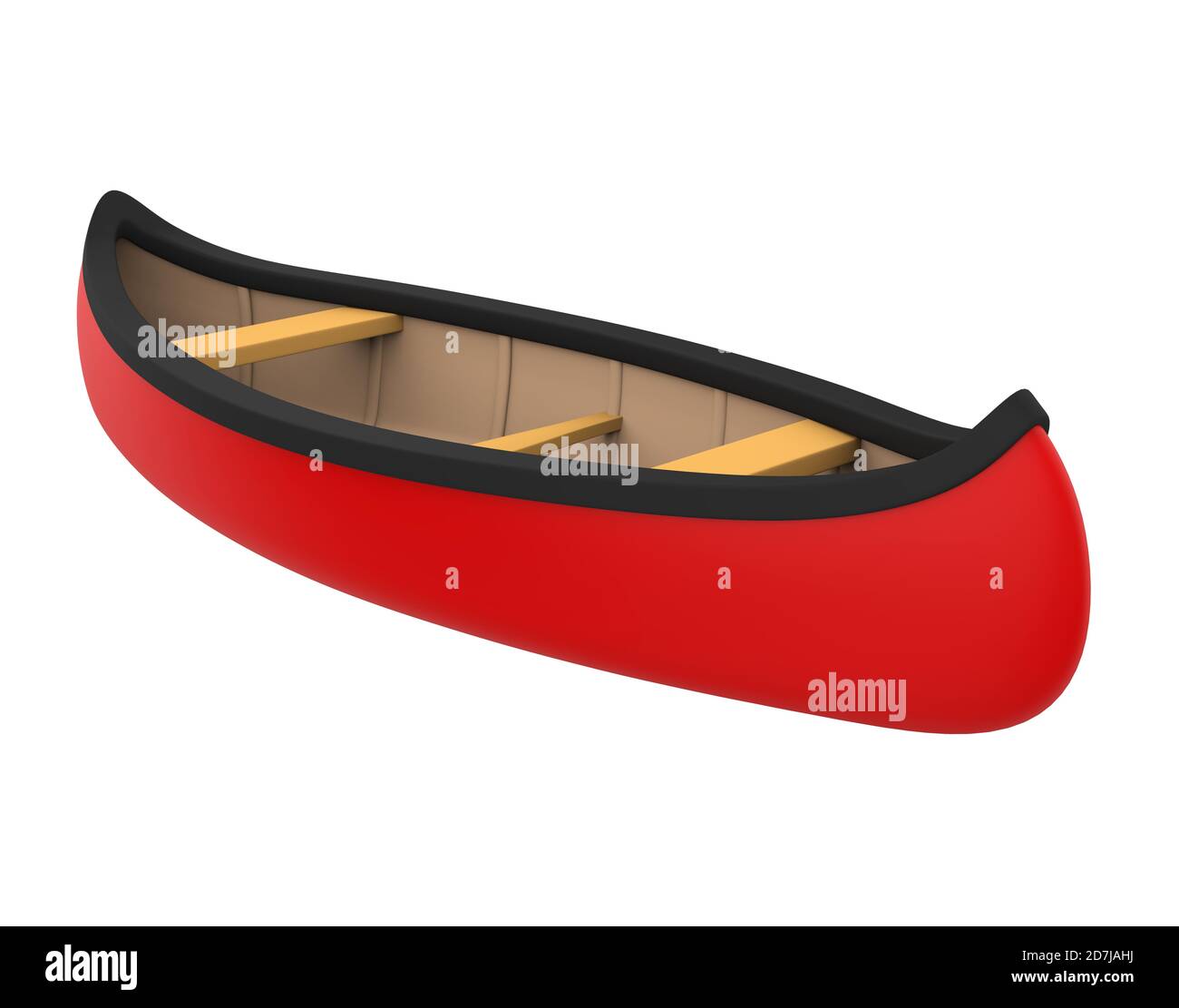 Canoe Boat Isolated Stock Photo Alamy