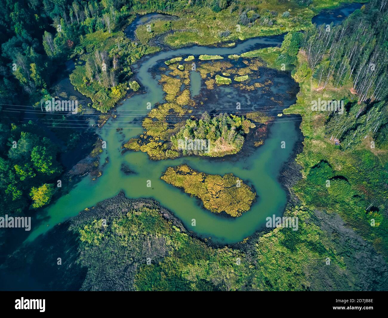 Aerial view of river hi-res stock photography and images - Alamy