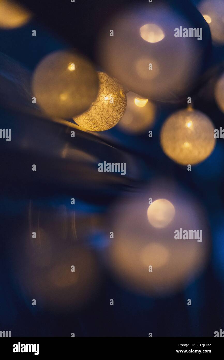Decoration of lantern on wall Stock Photo