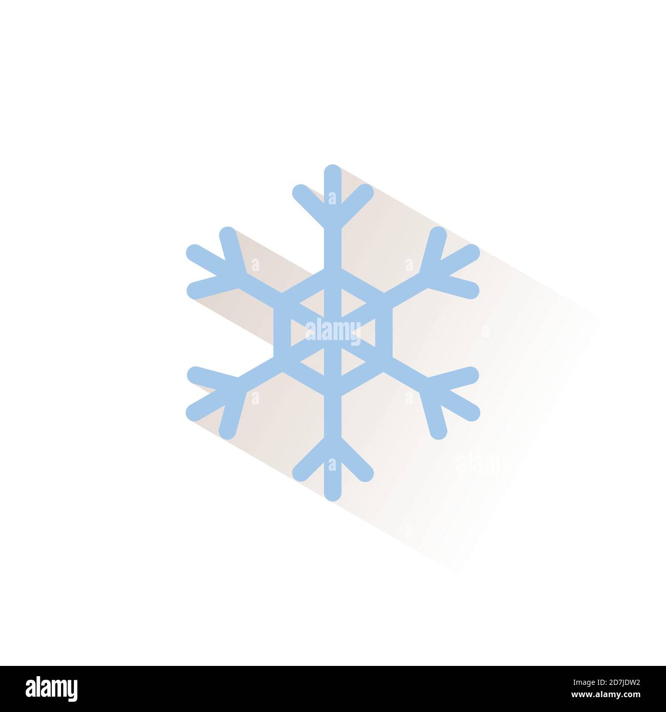 Snowflake. Isolated color icon. Weather glyph vector illustration Stock ...