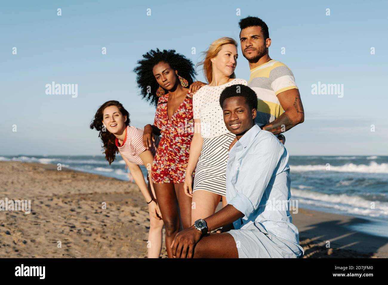 Five young friends on hi-res stock photography and images - Alamy