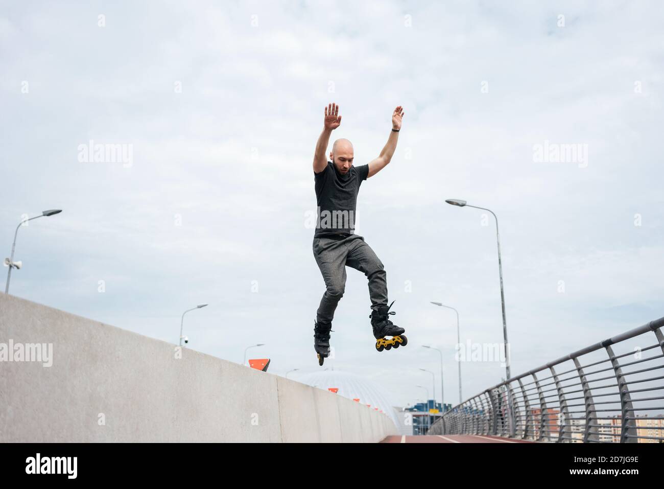 Inline skates and jump hi-res stock photography and images - Alamy