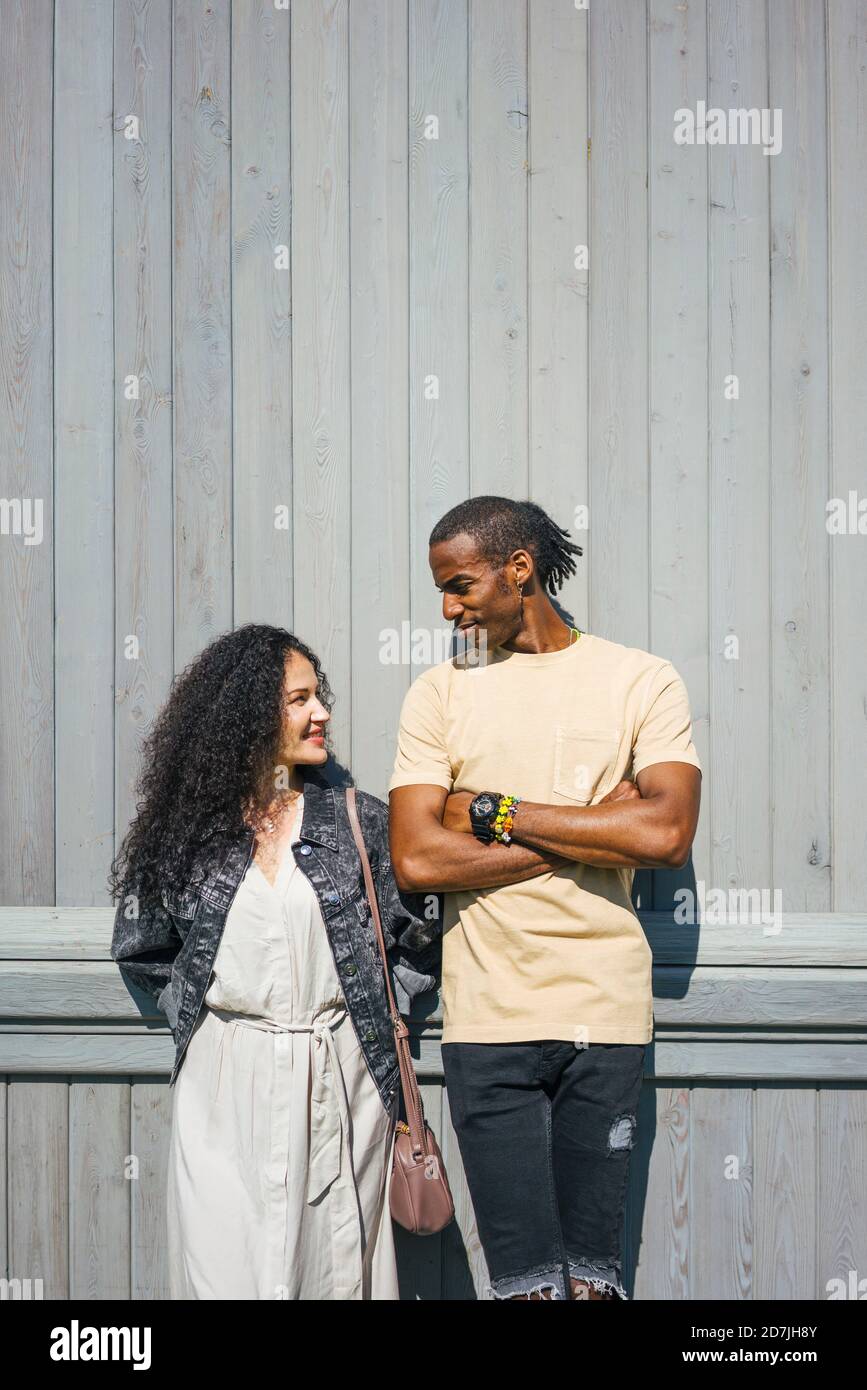 Arms crossed looking at each other hi-res stock photography and images ...