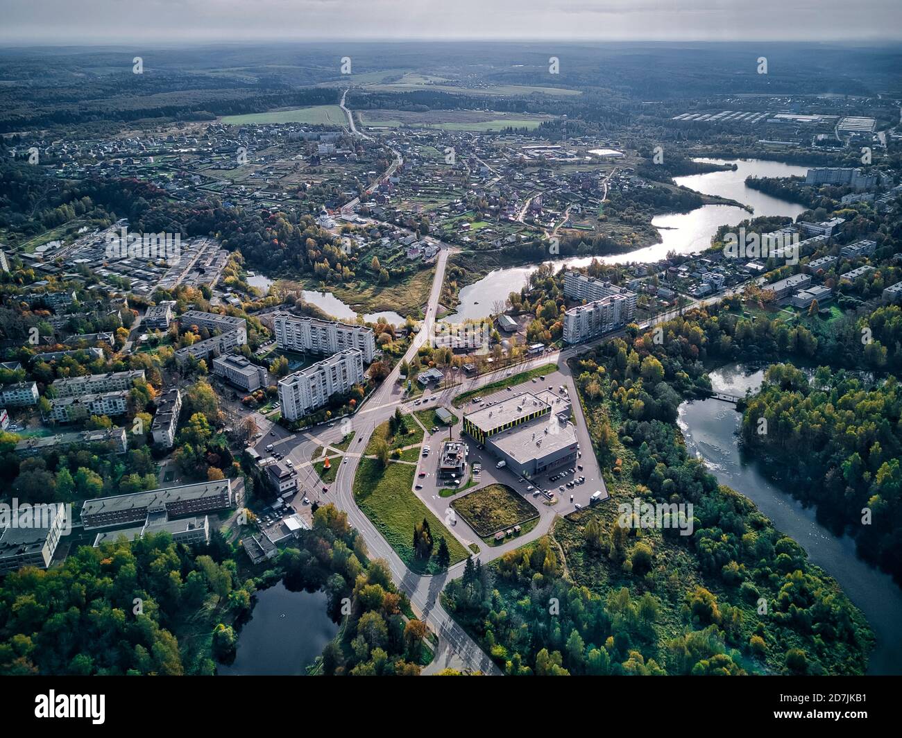 Beautiful cityscape of sergiyev posad hires stock photography and