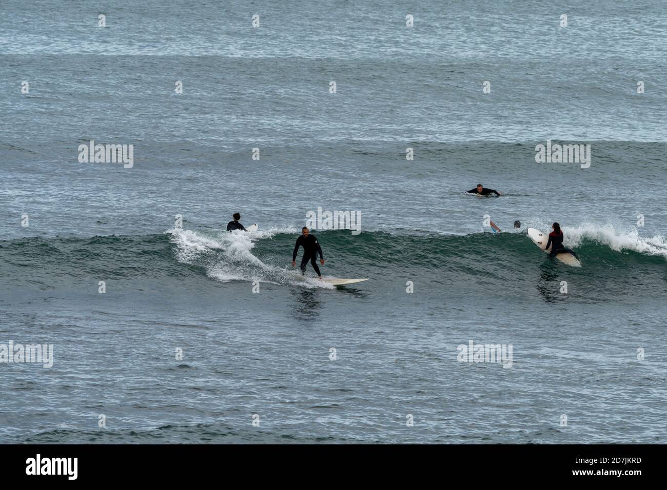 Saint-Jean-de-Luz, P-A / France - 22 October 2020: surfers enjoying a surf  session in the Atlantic Stock Photo - Alamy