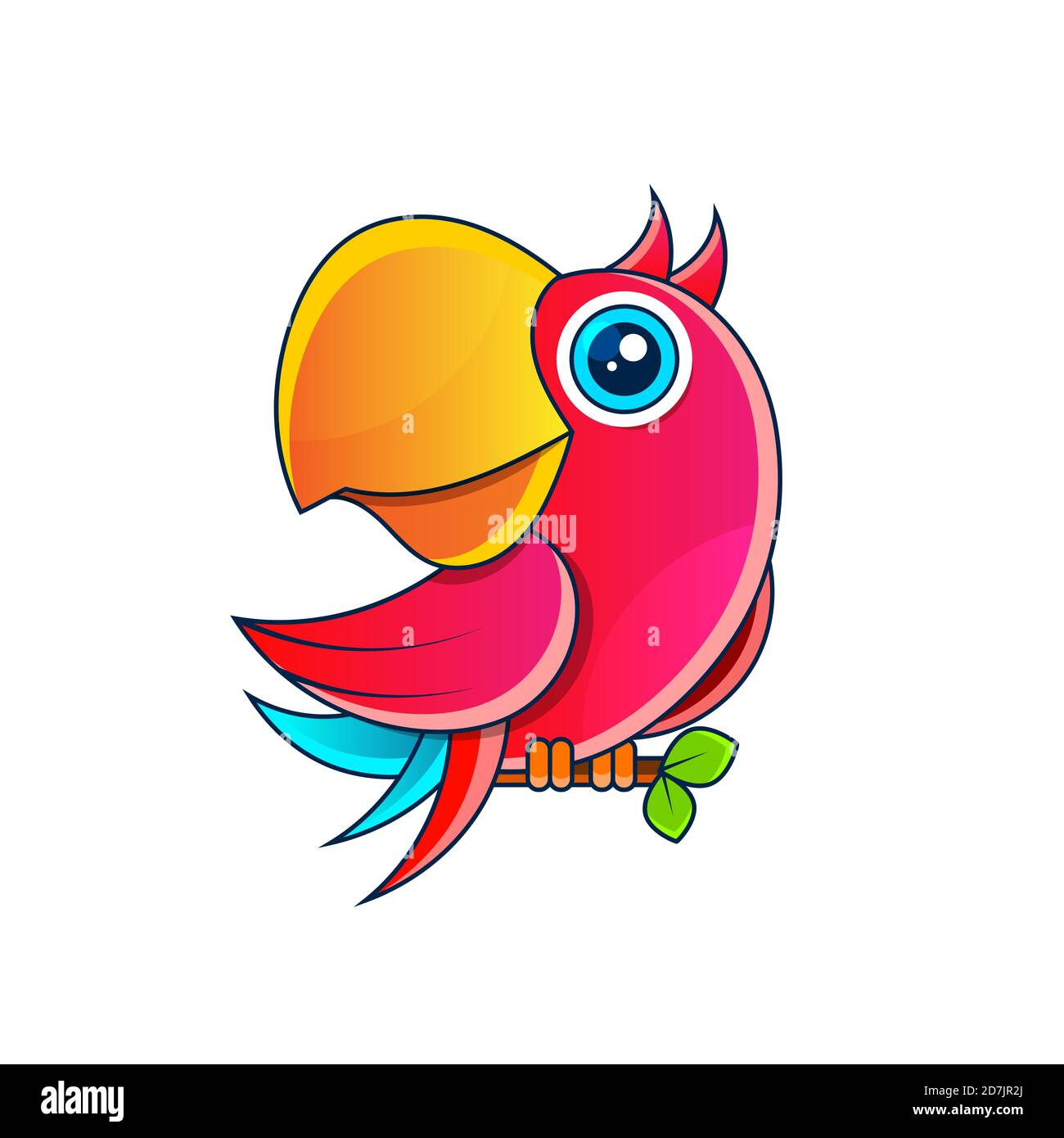 parrot Vector stock illustration on a white background. For design ...