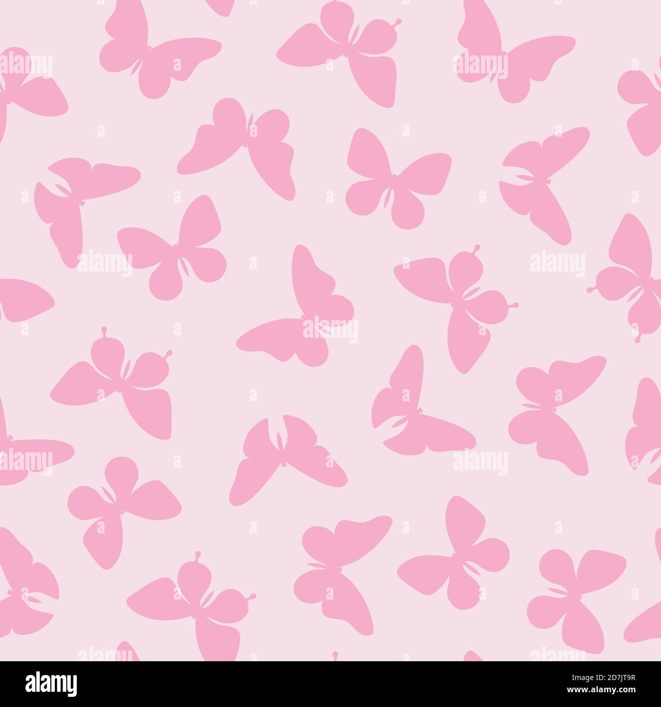 Vector pink butterfly silhouette seamless repeat pattern design background.  Pink girly pattern background Stock Vector Image & Art - Alamy