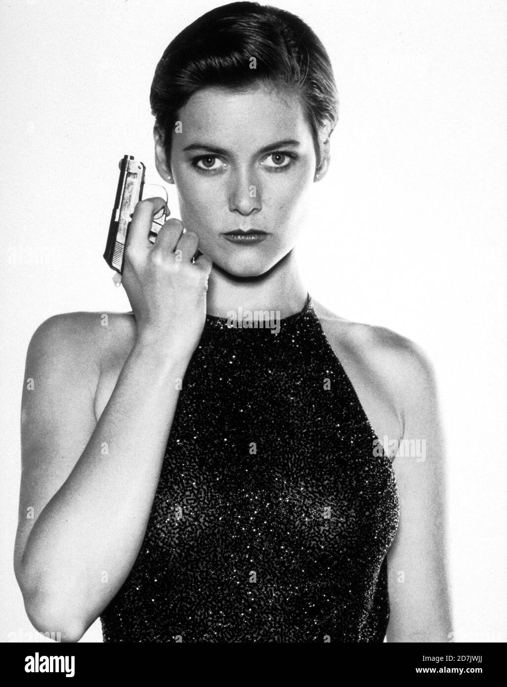 Carey lowell james bond licence Black and White Stock Photos & Images