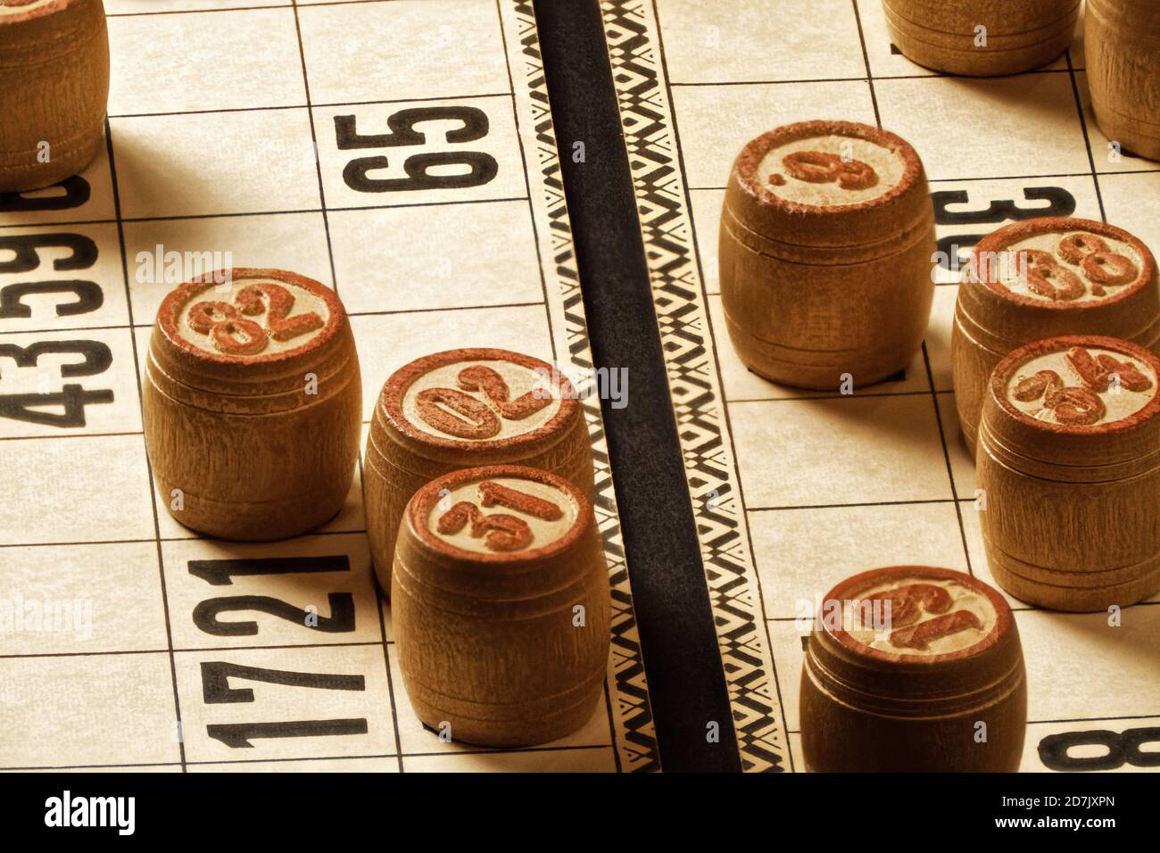 Photo lotto, table lotto, lotto game Stock Photo Alamy