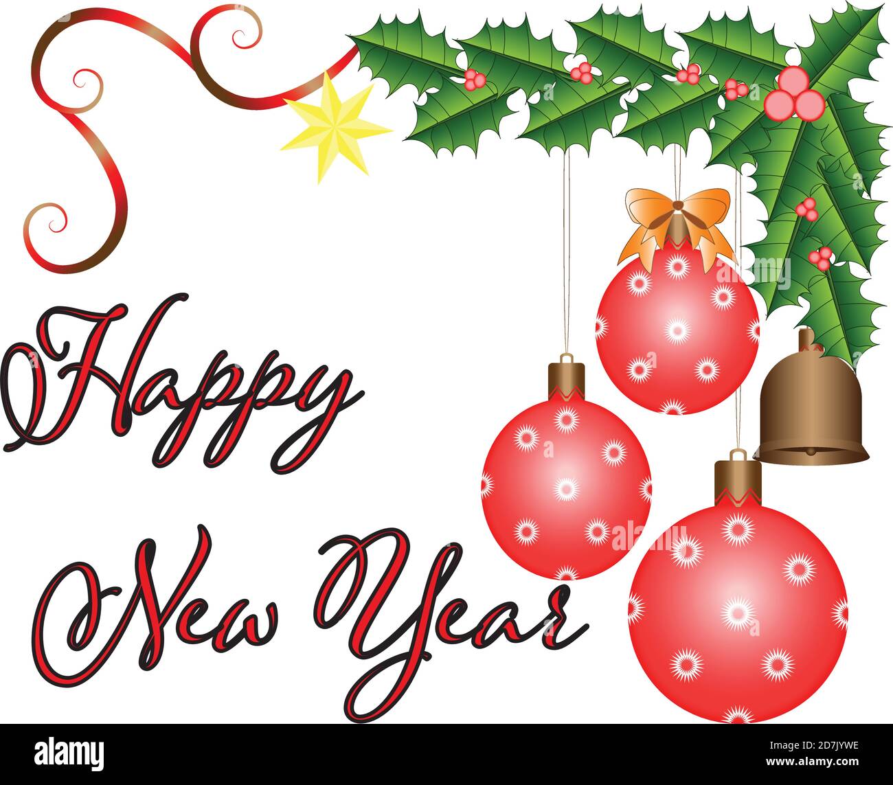 Happy New Year Vector Stock Vector Image & Art - Alamy