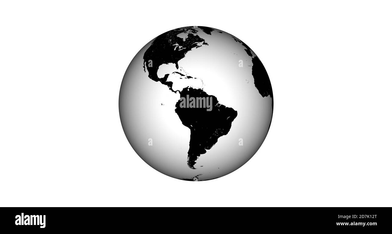 Black and white earth globe .Black and white earth isolate on