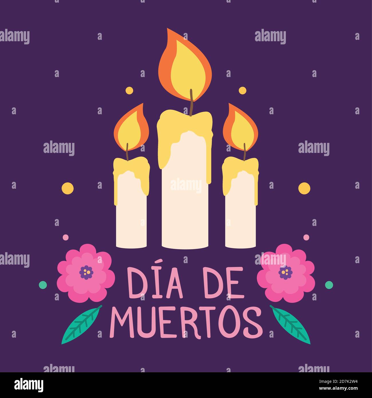Dia de los muertos poster. Day of the Dead - Vector Stock Vector Image ...