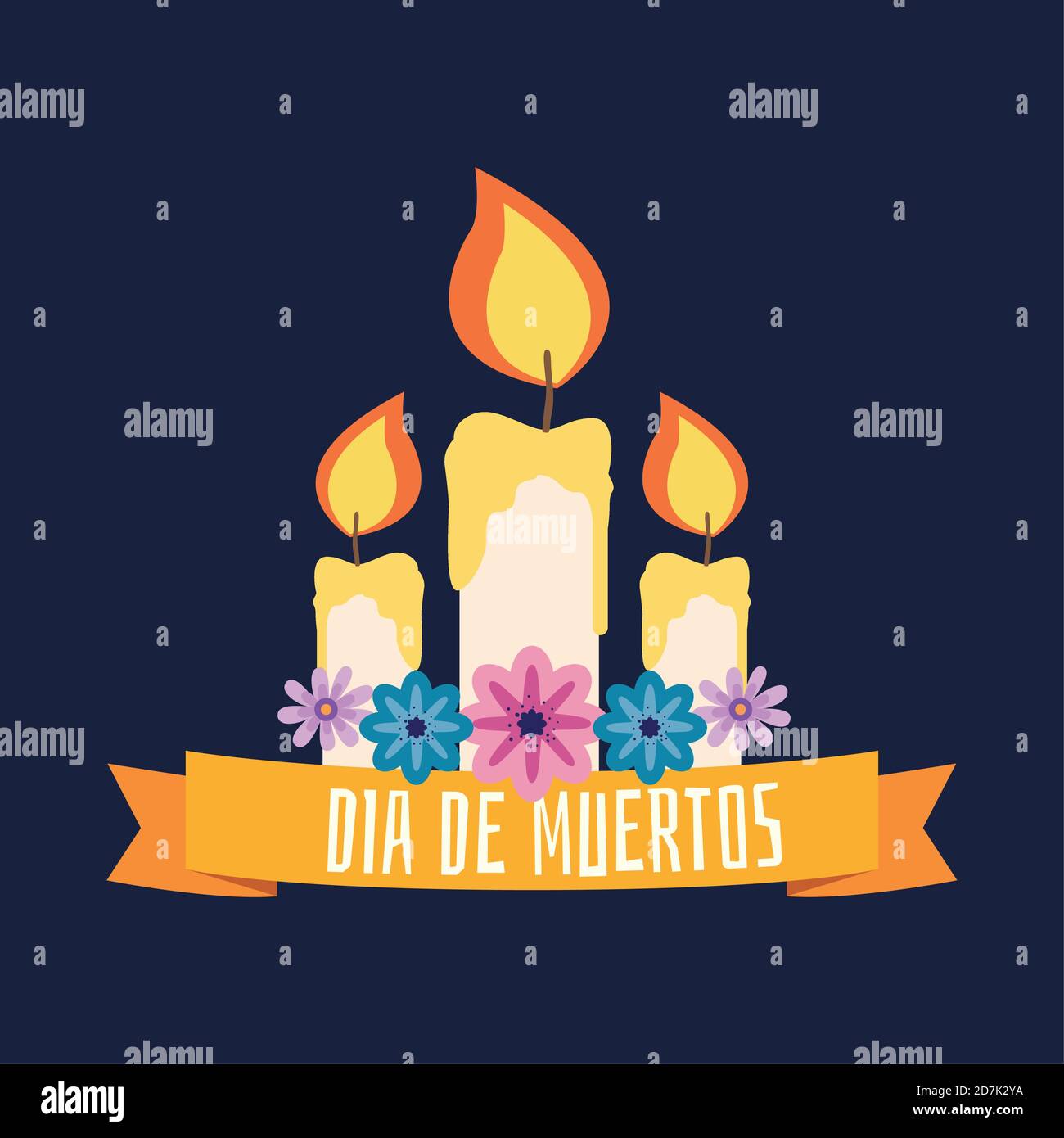 Dia de los muertos poster. Day of the Dead - Vector Stock Vector Image ...
