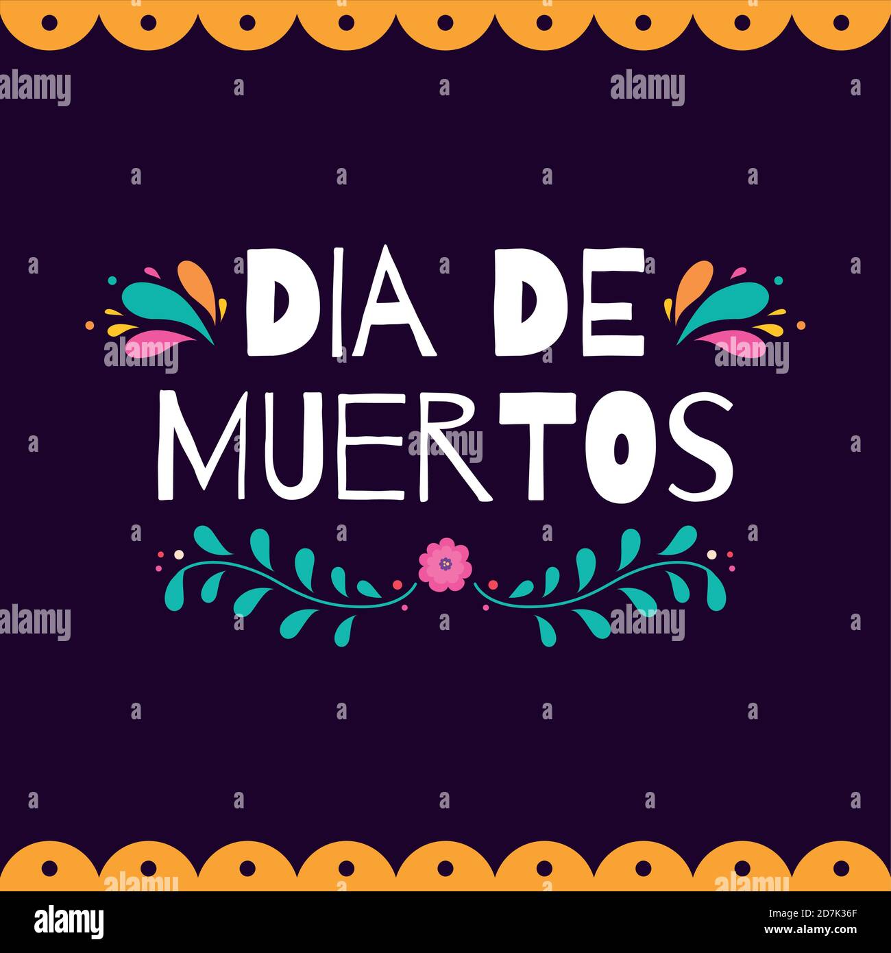 Dia de los muertos poster. Day of the Dead - Vector Stock Vector Image ...