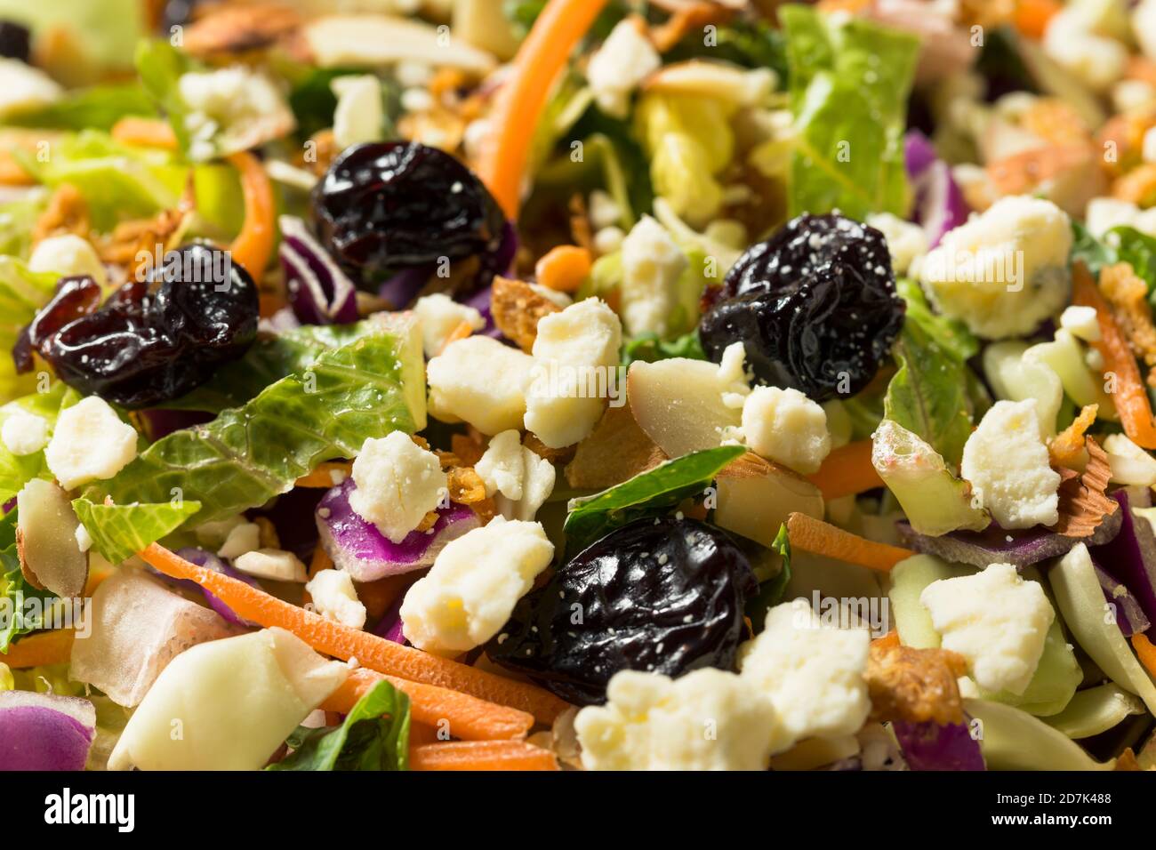 Healthy Organic Asian Salad with Cheese and Nuts Stock Photo Alamy