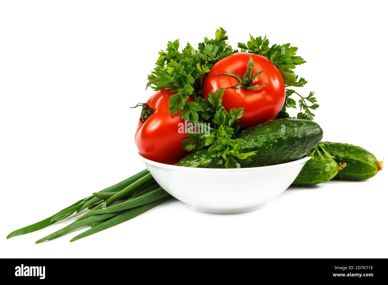 Fresh vegetables isolated on a white background Stock Photo - Alamy