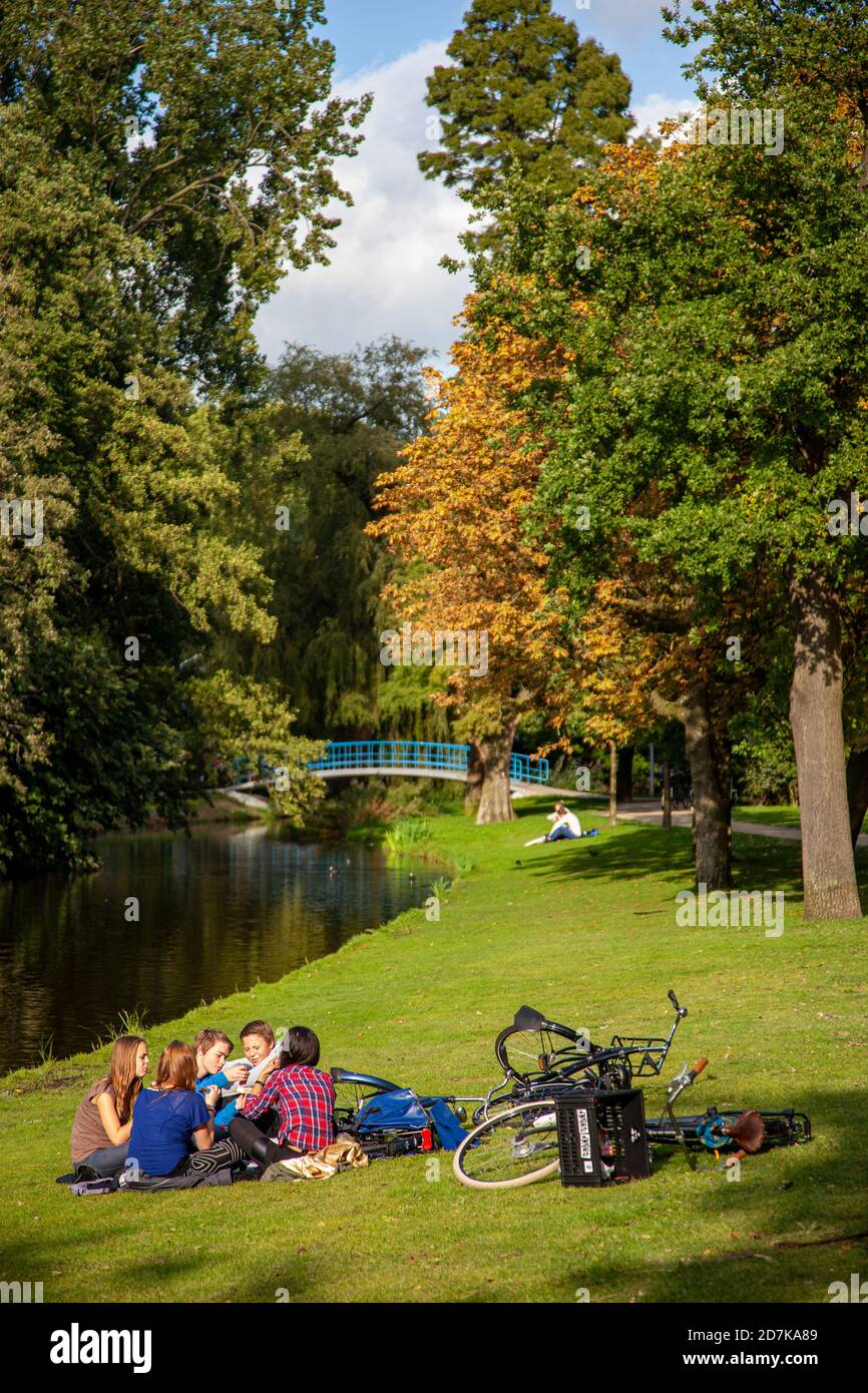View of Amsterdam Vondelpark, Holland Stock Photo Alamy
