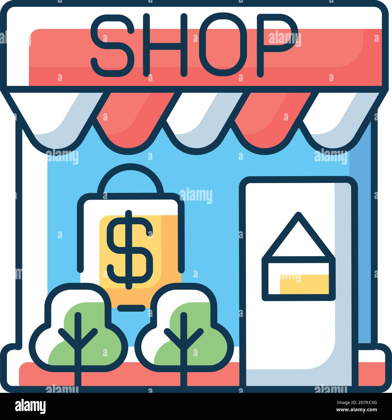 Retail RGB color icon Stock Vector Image & Art - Alamy