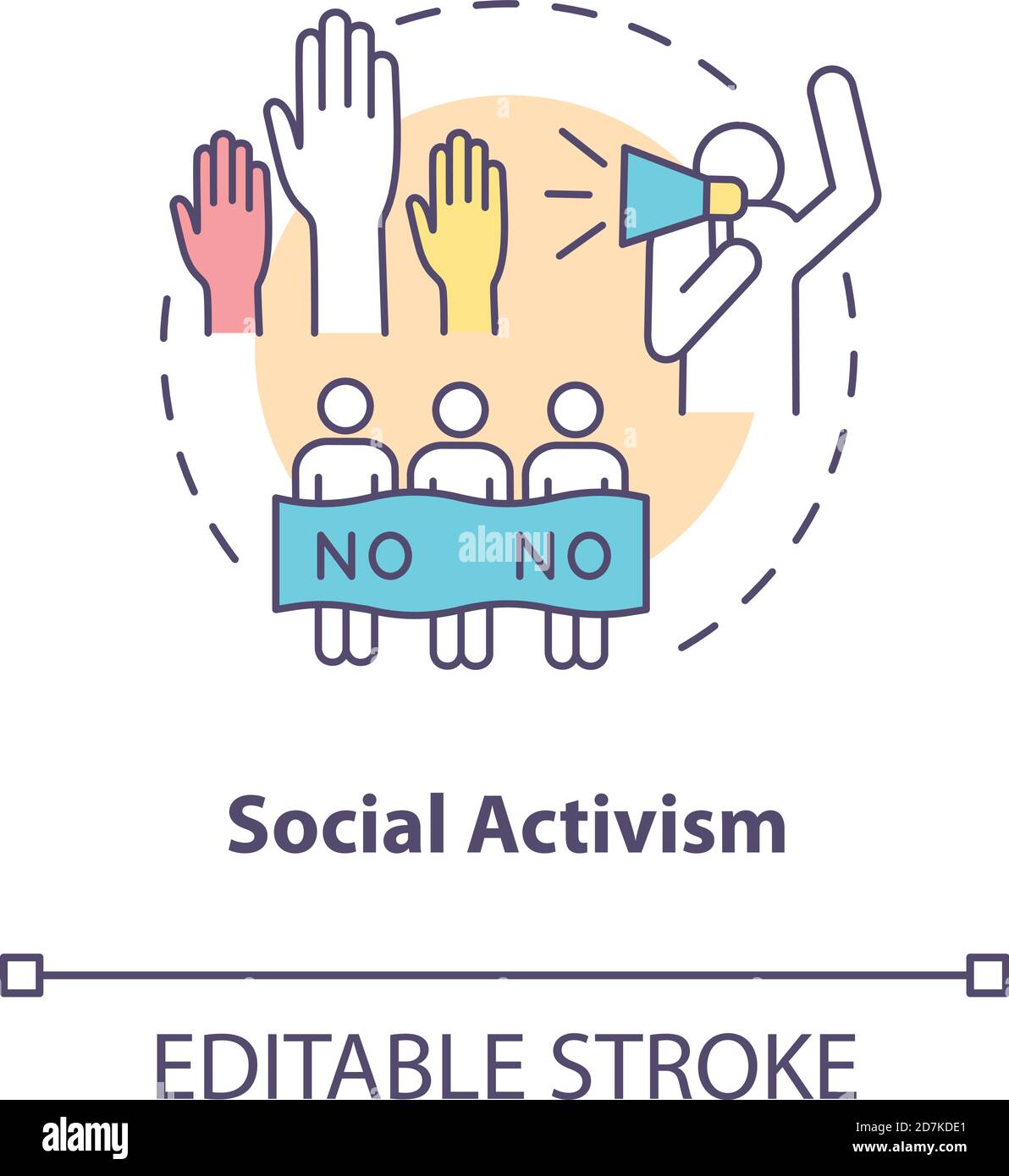 Social activism concept icon Stock Vector Image & Art Alamy