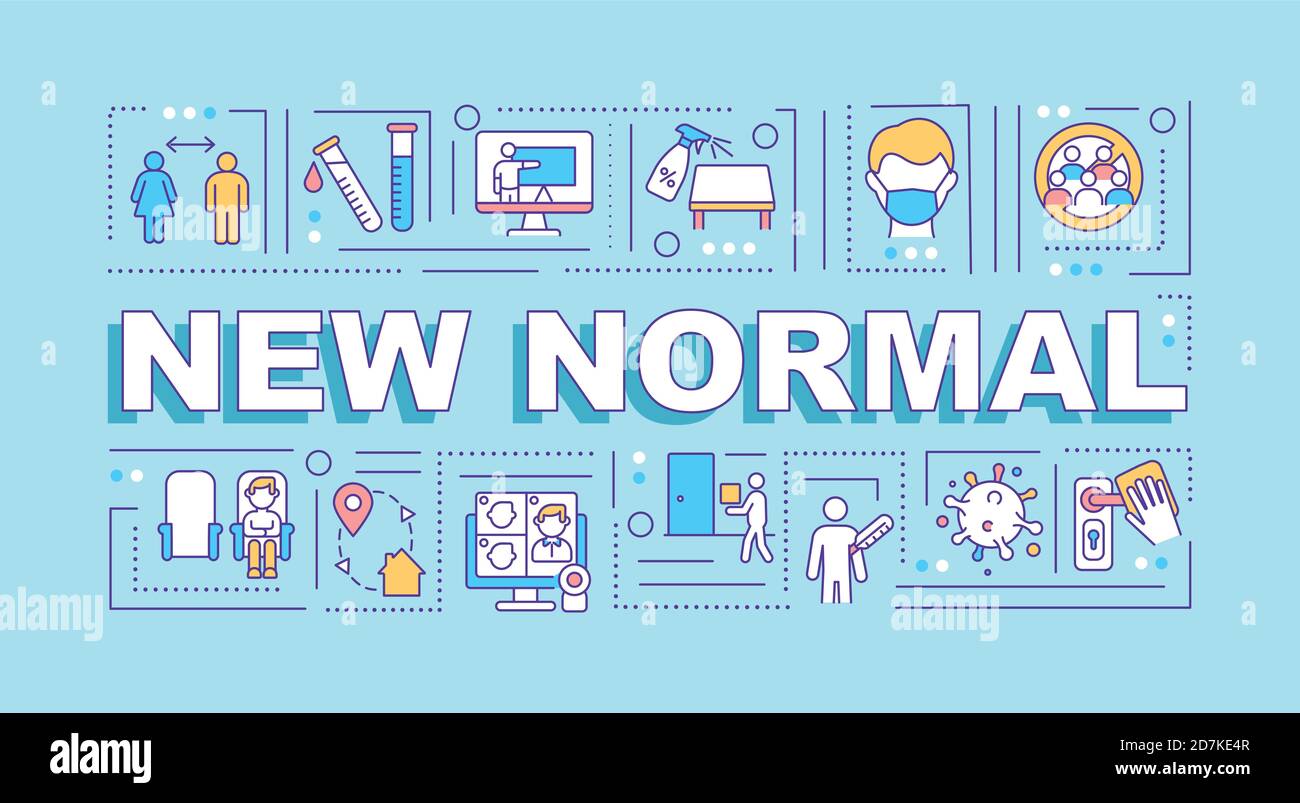 New normal word concepts banner Stock Vector Image & Art - Alamy
