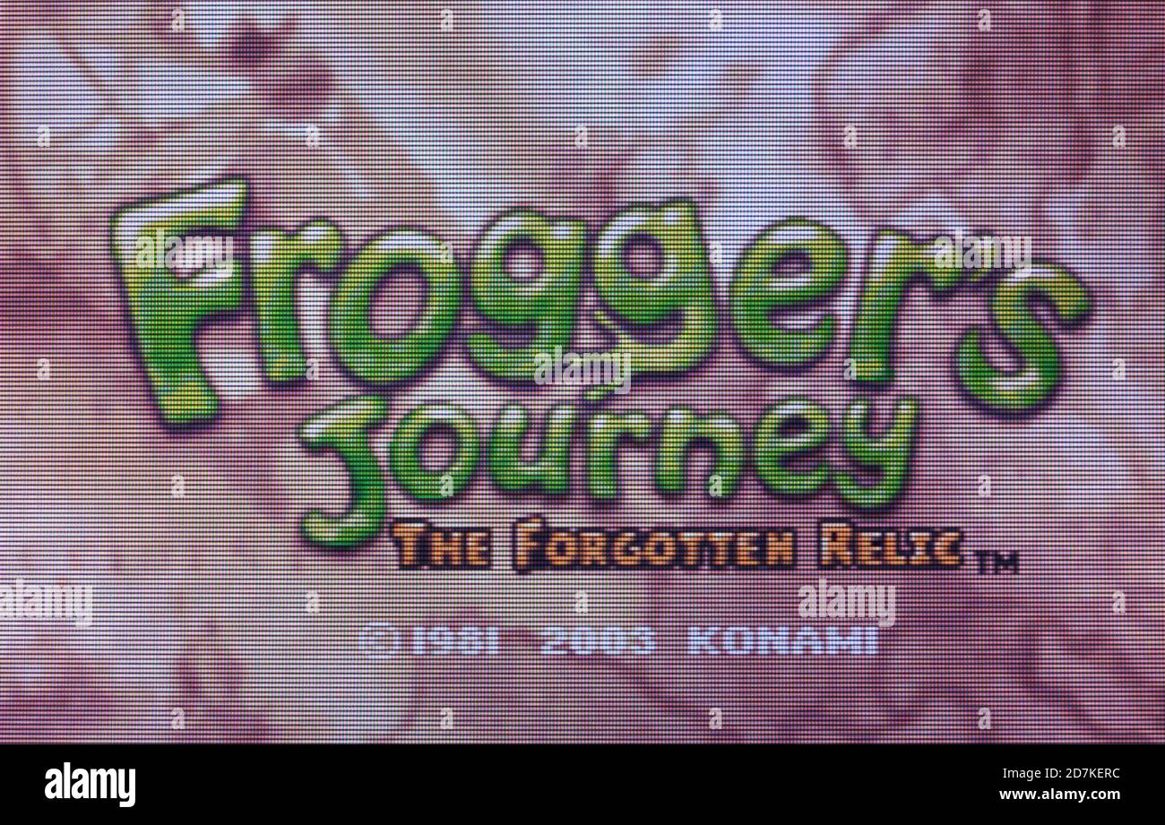 Frogger's Journey Nintendo Game Boy Advance Videogame Editorial use
